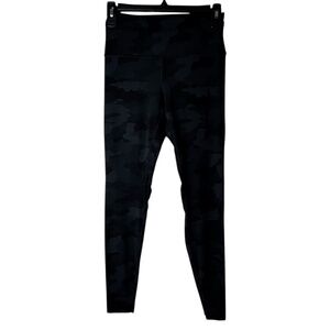 Lululemon Leggings Black Camo Pattern Size 6 28" Inseam BRAND NEW Womens Yoga Ac